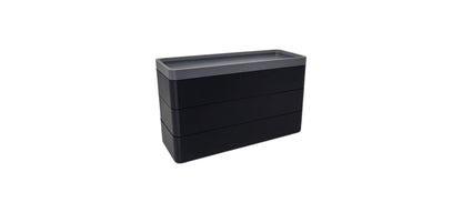 Boîte de rangement empilable avec une influence japonaise